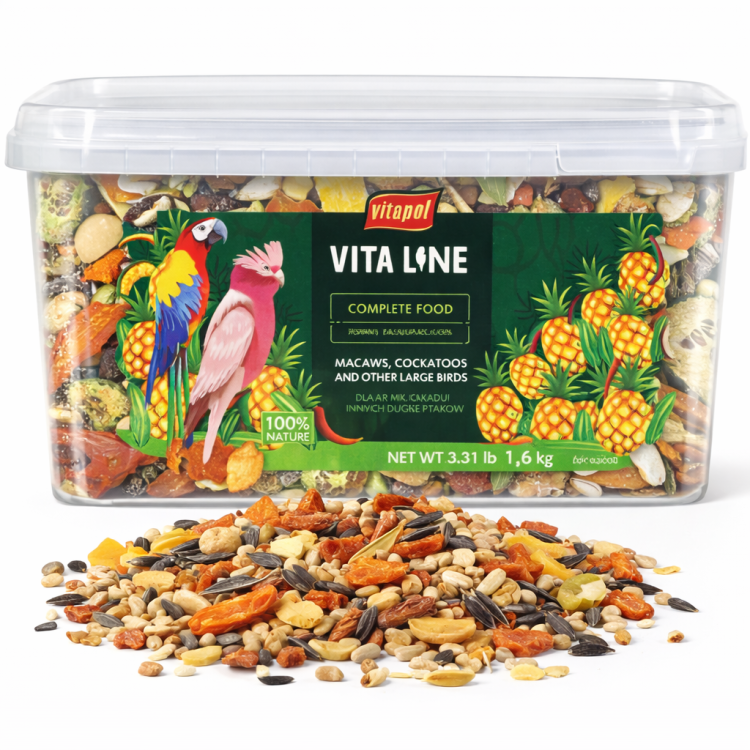 Vitapol Vitaline - pokarm dla Ar, Kakadu i innych dużych papug 1,6 kg od ParrotPlanet.pl