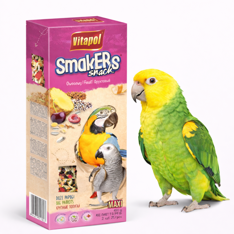VitaPol – Smakers Maxi owocowy dla dużych papug 450 g od ParrotPlanet.pl