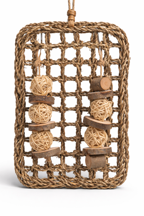 Mata Ratanowe Szaleństwo | Zabawka do Żerowania |Rozrywka Dla Wszystkich Papug  od ParrotPlanet.pl