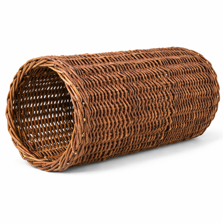 Naturalny Wiklinowy Tunelik | Zabawka Kryjówka | Namiot dla Papug  od ParrotPlanet.pl