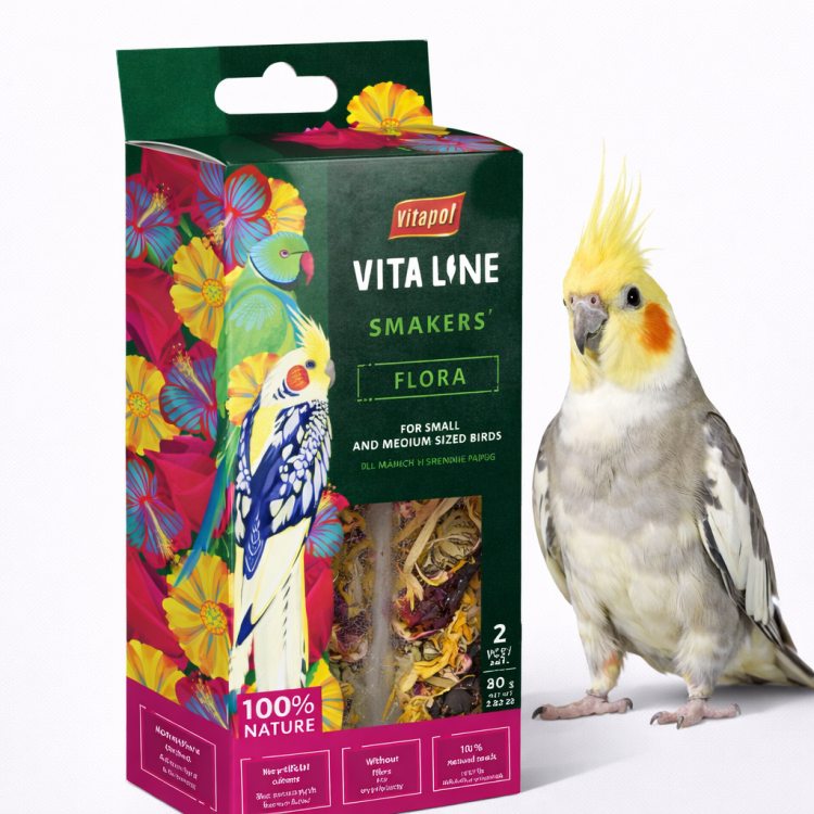 Vitapol | VITALINE Smakers Super Flora | Smakołyki dla małych i średnich papug od ParrotPlanet.pl