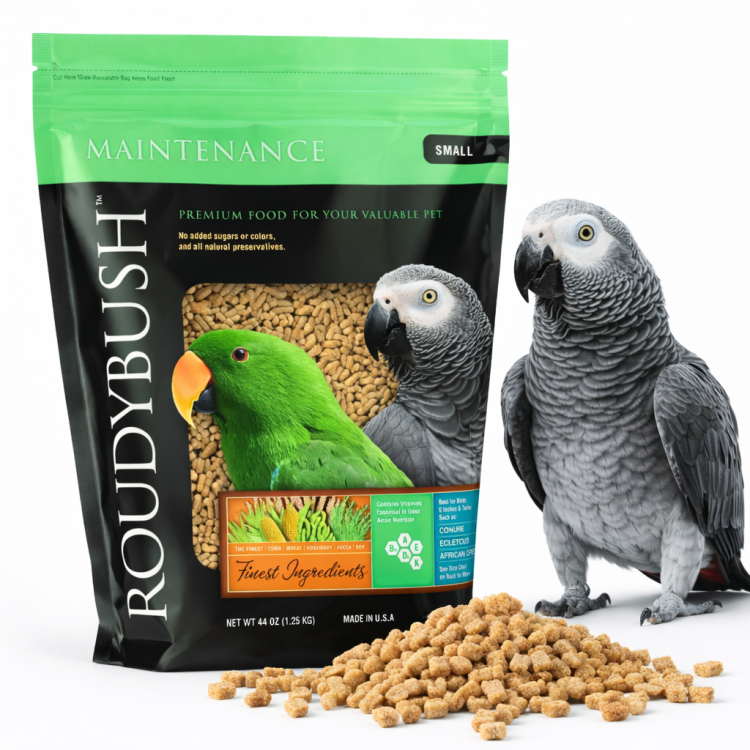 RoudyBush Maintenance Small  1,25 kg - Granulat Naturalny dla amazonek, żako i innych większych i średnich papug od ParrotPlanet.pl