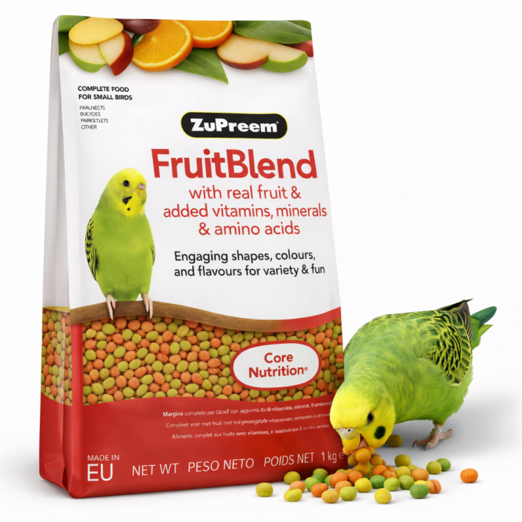 ZuPreem FruitBlend Small - Complete Food for Cockatiels - Całoroczny granulat dla małych papug- 1 kg od ParrotPlanet.pl