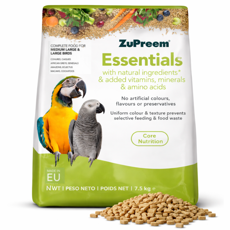 ZuPreem Essentials ML 7,5 kg – granulat dla Średnich i Dużych Papug od ParrotPlanet.pl