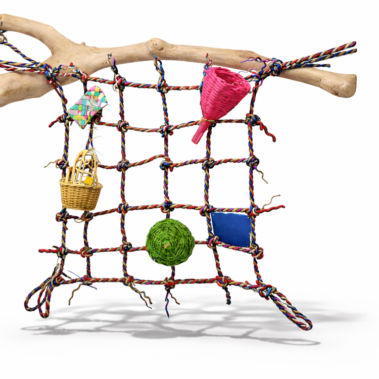 Siatka do Wspinaczki Lovely | Doskonała zabawka dla średnich i dużych papug  od ParrotPlanet.pl