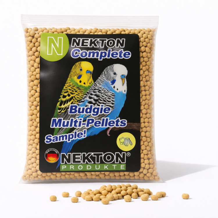 NEKTON Complete Budgie Multi-Pellets – Pełnowartościowy pokarm - granulat dla papużek falistych - Próbka od ParrotPlanet.pl