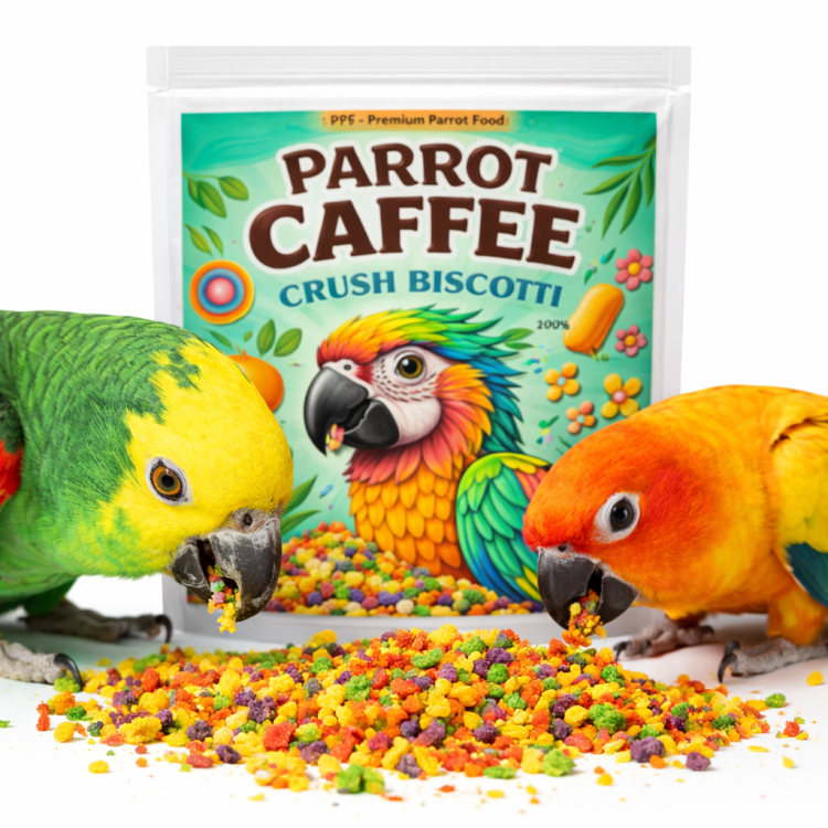 PARROT CAFFEE - Crush Biscotti - biszkopciki kruszone dla wszystkich papug 100g od ParrotPlanet.pl