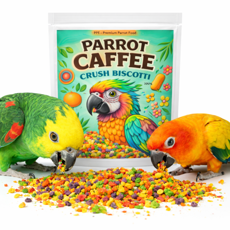 PARROT CAFFEE - Crush Biscotti - biszkopciki kruszone dla wszystkich papug 100g od ParrotPlanet.pl