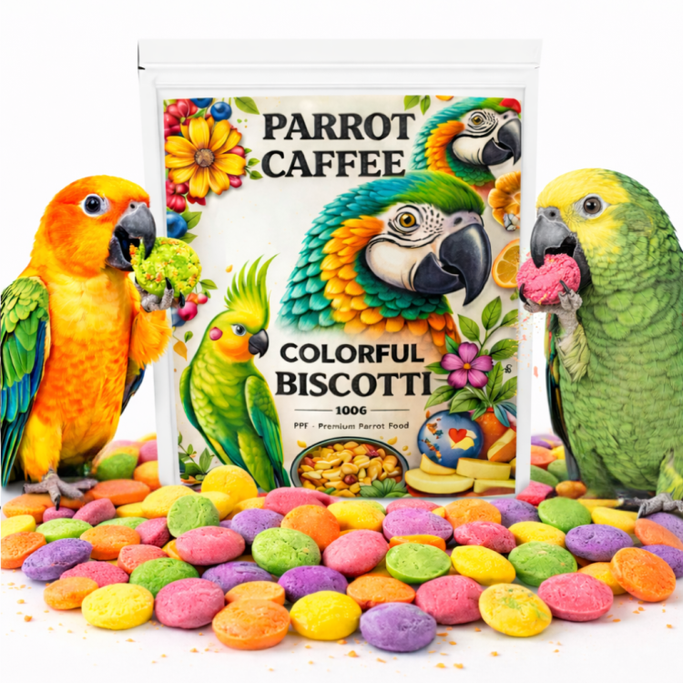 PARROT CAFFEE - Biscotti - biszkopciki dla wszystkich papug 100g  od ParrotPlanet.pl