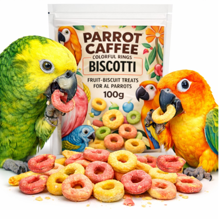 PARROT CAFFEE - Fruit Rings - chrupki owocowe dla wszystkich papug 100g  od ParrotPlanet.pl