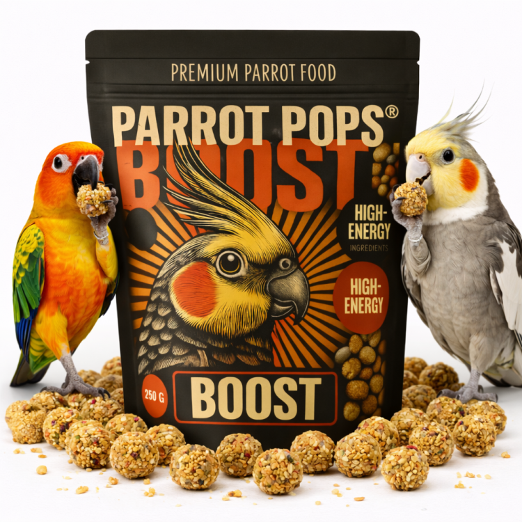 Parrot Pops- Boost Hi Energy - Small - Pokarm pełen energii kształcie kuleczek dla średnich i małych papug 250g od ParrotPlanet.pl