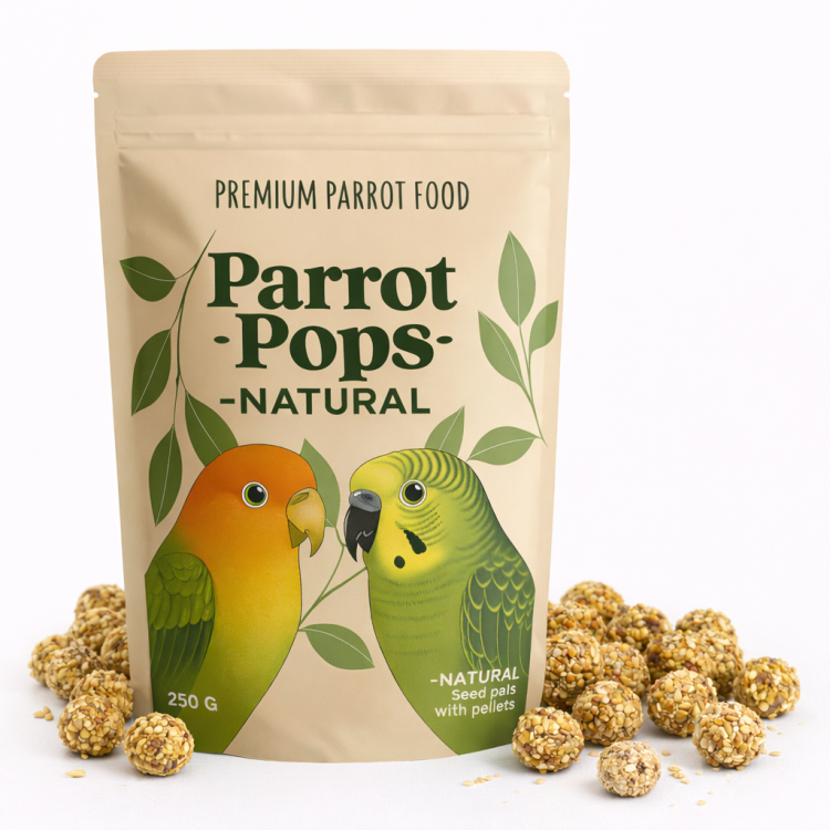 Parrot Pops Natural Small - Pokarm w kształcie kuleczek dla małych i średnich papug od ParrotPlanet.pl