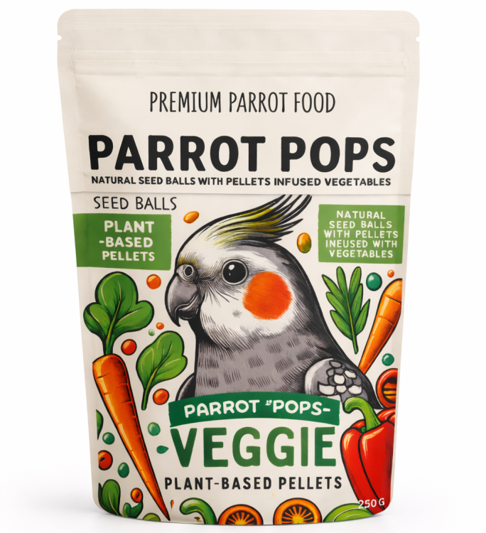 Parrot Pops Veggie Small - Pokarm: ziarno z warzywami w kształcie kuleczek dla średnich i małych papug 250g od ParrotPlanet.pl