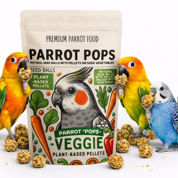 Parrot Pops Veggie Small - Pokarm: ziarno z warzywami w kształcie kuleczek dla średnich i małych papug 250g od ParrotPlanet.pl