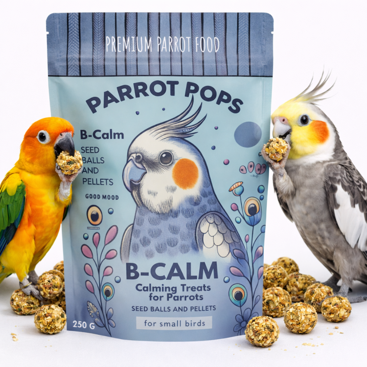 Parrot Pops B-Calm Small - Pokarm przywracający naturalną równowagę w kształcie kuleczek dla średnich i małych papug 250g od ParrotPlanet.pl