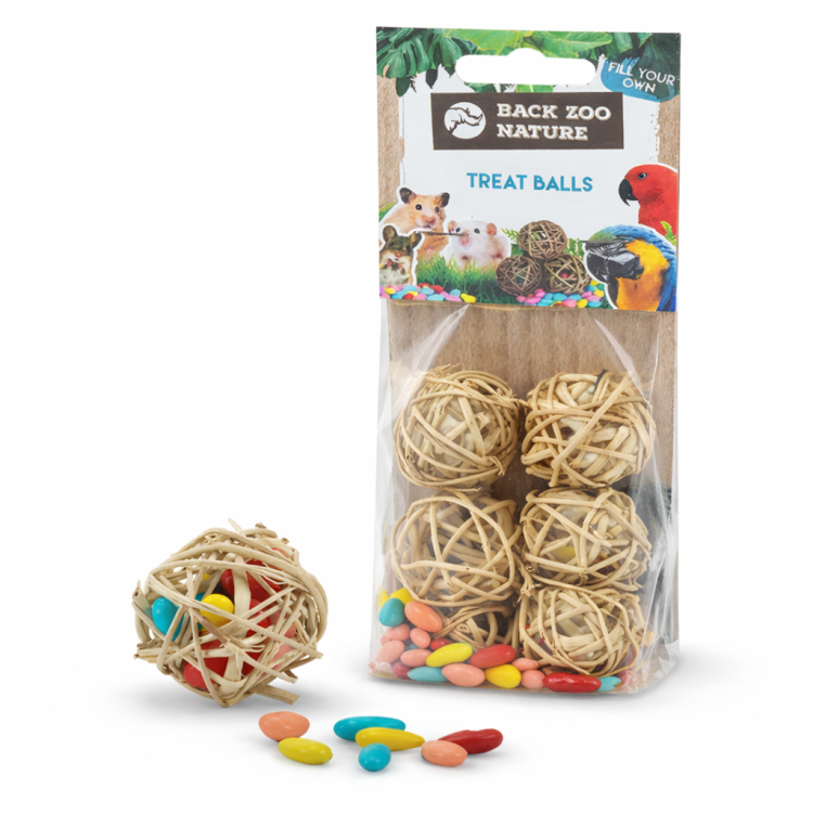 Wiklinowe Łakocie - smakowita zabawka do łapki 6szt od ParrotPlanet.pl