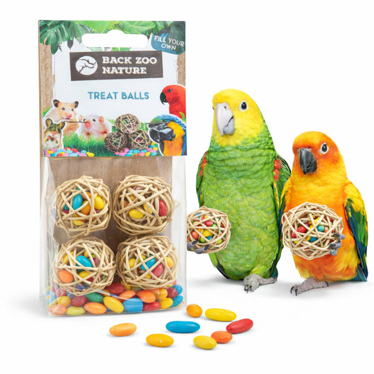 Wiklinowe Łakocie - smakowita zabawka do łapki 6szt od ParrotPlanet.pl