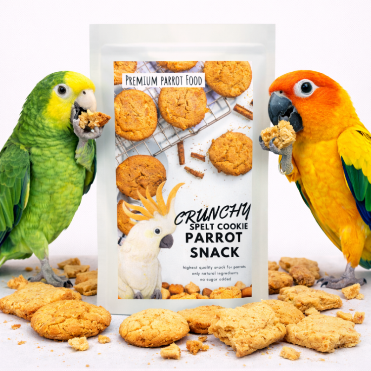 Crunchy Spelt Cookie – Maślane ciastka orkiszowe – 50g – Przekąska dla wszystkich papug od ParrotPlanet.pl