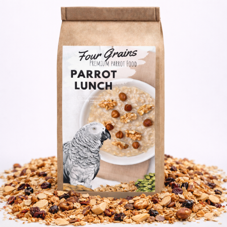 Sucharki Orkiszowe Parrot Breakfast - Papuzie danie śniadaniowe, lub obiadowe na ciepło lub zimno dla wszystkich papug 50g od ParrotPlanet.pl