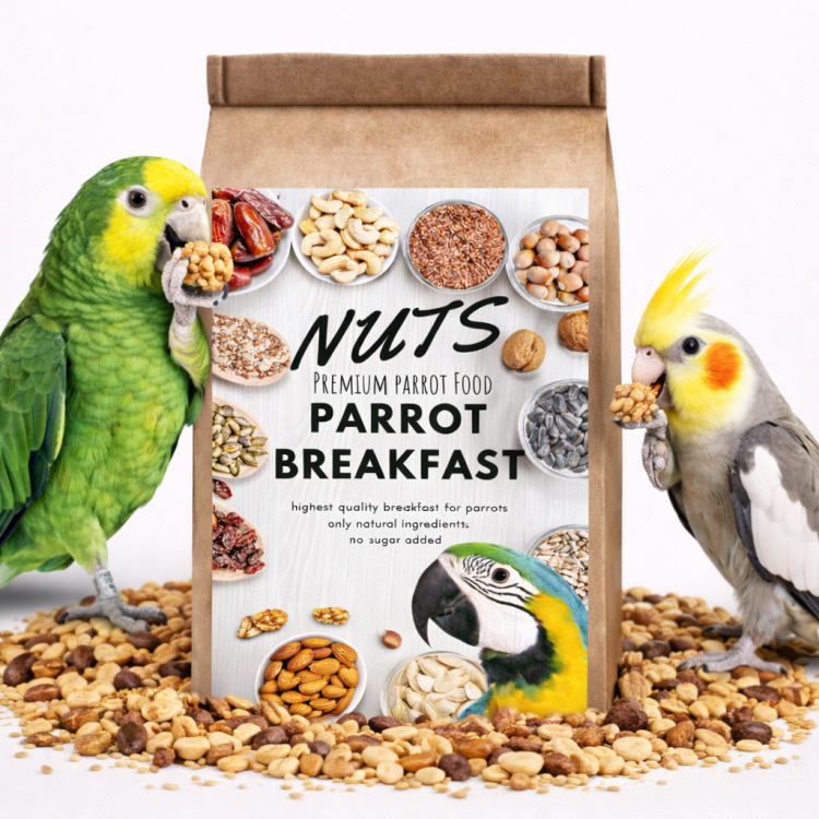 HOT NUTS Parrot Breakfast - Papuzie danie śniadaniowe, lub obiadowe na ciepło dla wszystkich papug 100g od ParrotPlanet.pl