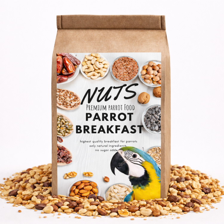 HOT NUTS Parrot Breakfast - Papuzie danie śniadaniowe, lub obiadowe na ciepło dla wszystkich papug 100g od ParrotPlanet.pl