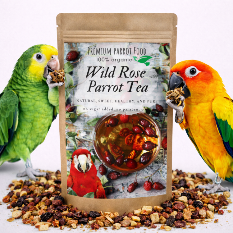 Wild Rose Parrot Tea - Organiczny napar, herbatka dla papug 100g od ParrotPlanet.pl