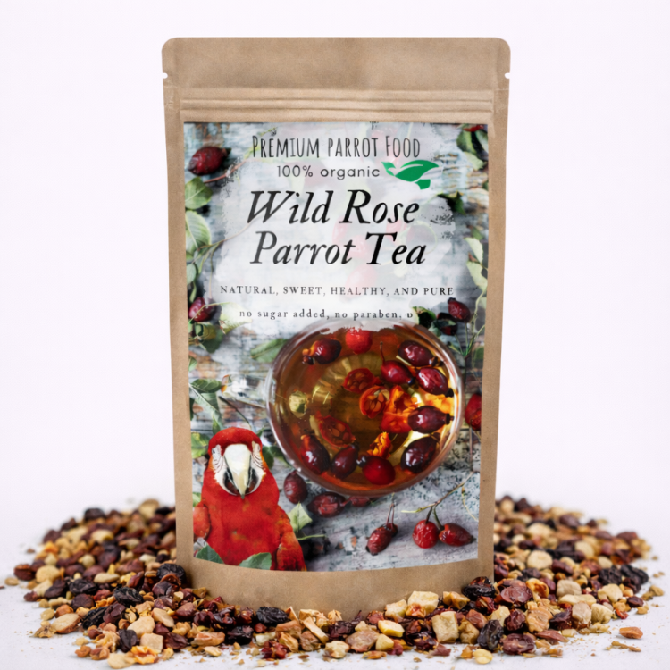 Wild Rose Parrot Tea - Organiczny napar, herbatka dla papug 100g od ParrotPlanet.pl