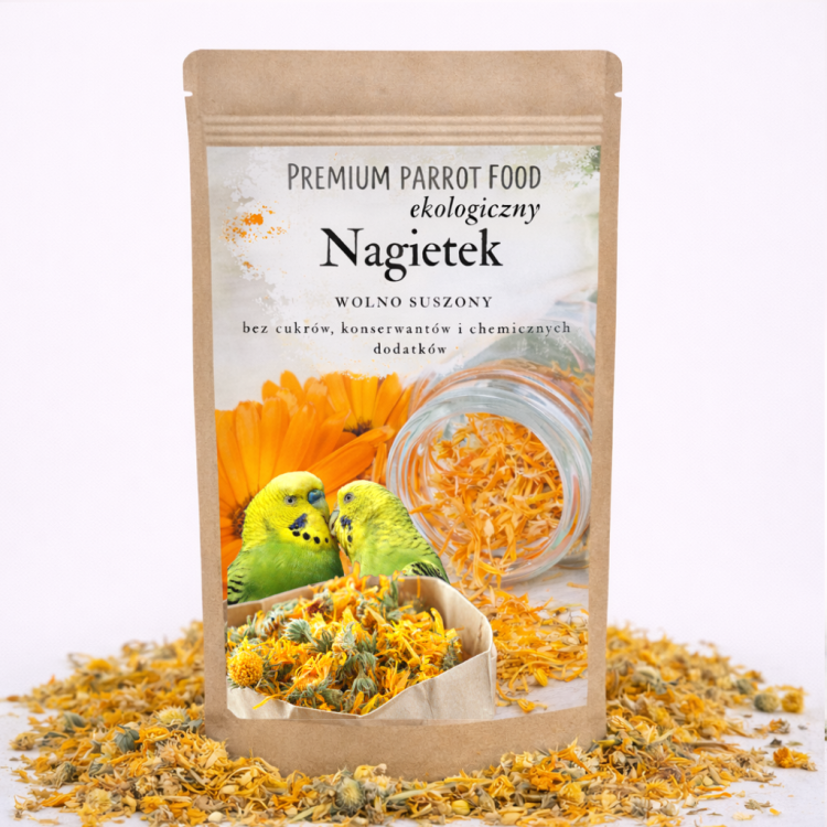 Premium Parrot Food - Kwiatki Nagietka - Nagietek dla wszystkich papug 25g od ParrotPlanet.pl