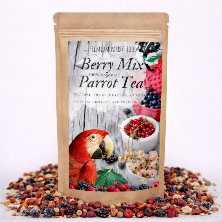 Berry Mix Parrot Tea - Organiczny napar, herbatka dla papug mix jagód 100g od ParrotPlanet.pl