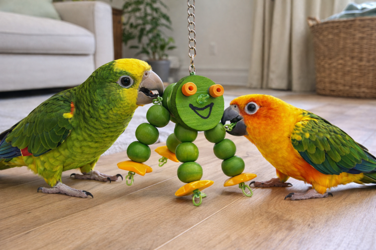 Kochany Robaczek - zabawka dla wszystkich papug od ParrotPlanet.pl