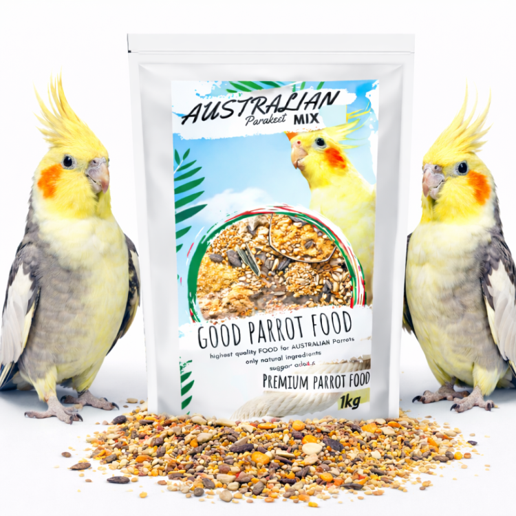 Premium Parrot Food- Australian Parakeet Mix - pokarm dla nimf i innych średnich australijskich papug 1 kg od ParrotPlanet.pl