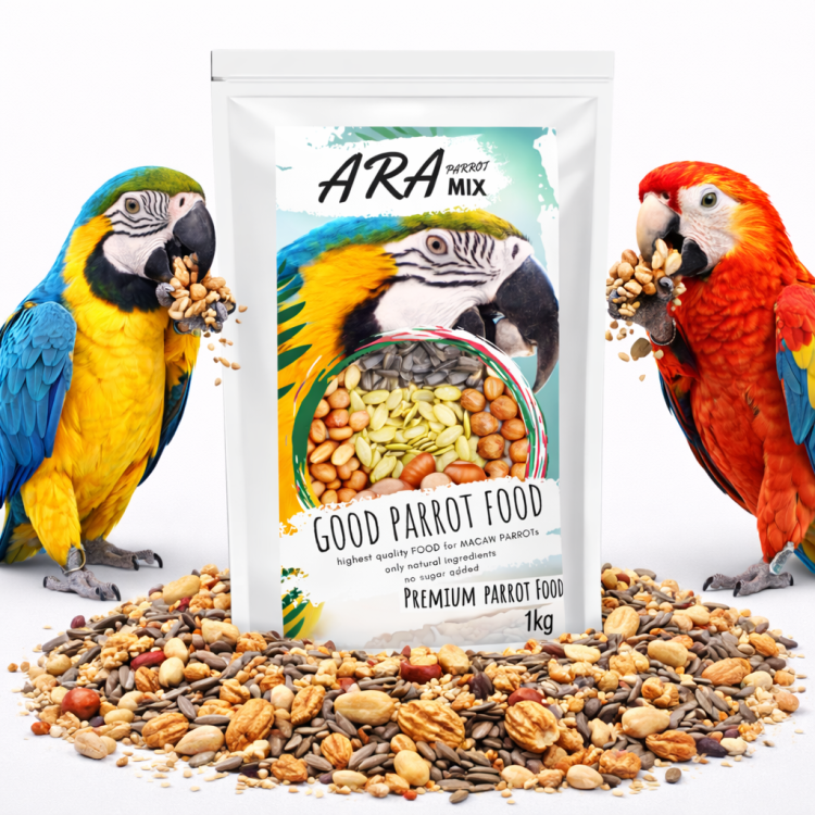 Premium Parrot Food- Ara Parrot Mix -pokarm dla ar i kakadu 1kg od ParrotPlanet.pl