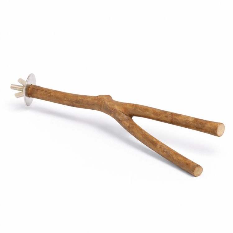 Żerdź Y - naturalna dla papug - rozmiar S - 20 cm x 2 cm  od  ParrotPlanet.pl