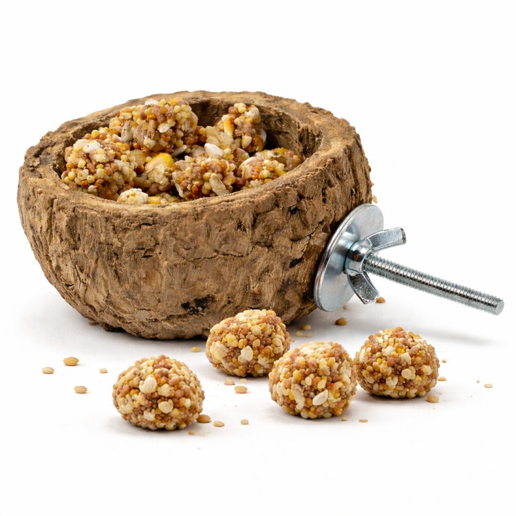 Miseczka Discovery Bowl - naturalna miska dla wszystkich papug  od ParrotPlanet.pl