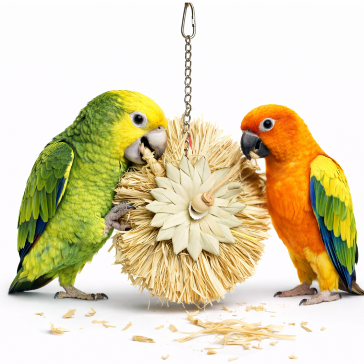 Nice Flower - naturalna zabawka dla wszystkich papug od ParrotPlanet.pl