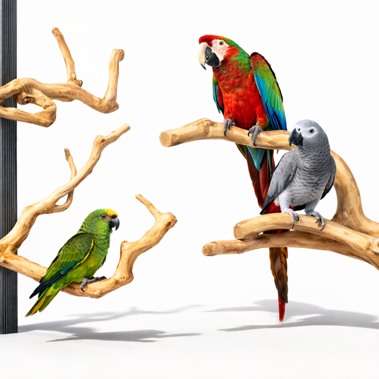 JAVA gałąź XL - Niezniszczalna żerdź gałąź z drewna java dla największych papug od ParrotPlanet.pl