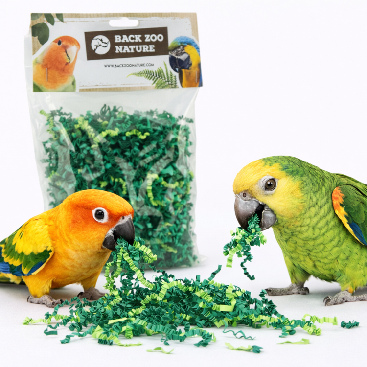 Crinkle Paper FOREST Mix - Zestaw kolorowego papieru W KOLORZE DZUNGLI do napełniania zabawek od ParrotPlanet.pl