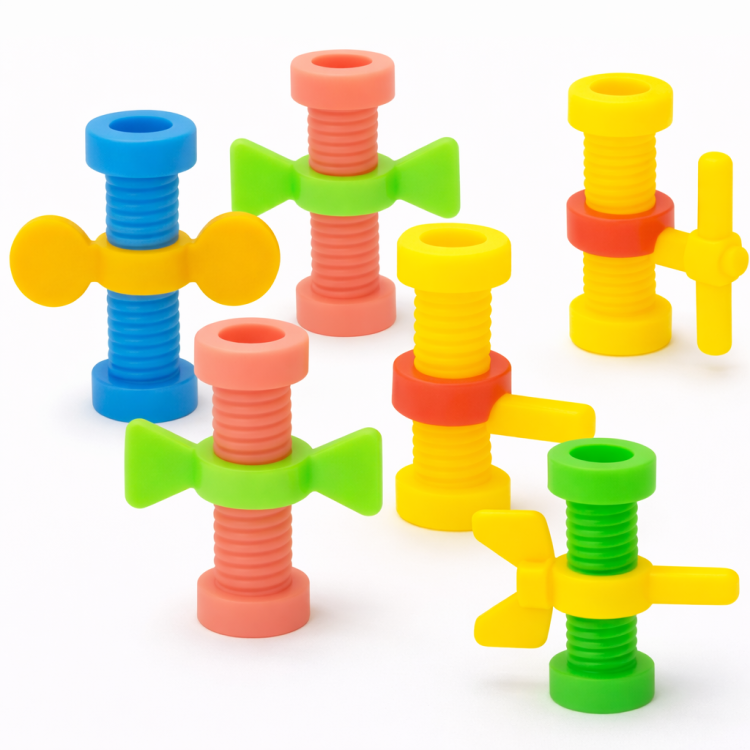 Turbiny i śruby - zabawka do łapki dla papug 4 szt od ParrotPlanet.pl