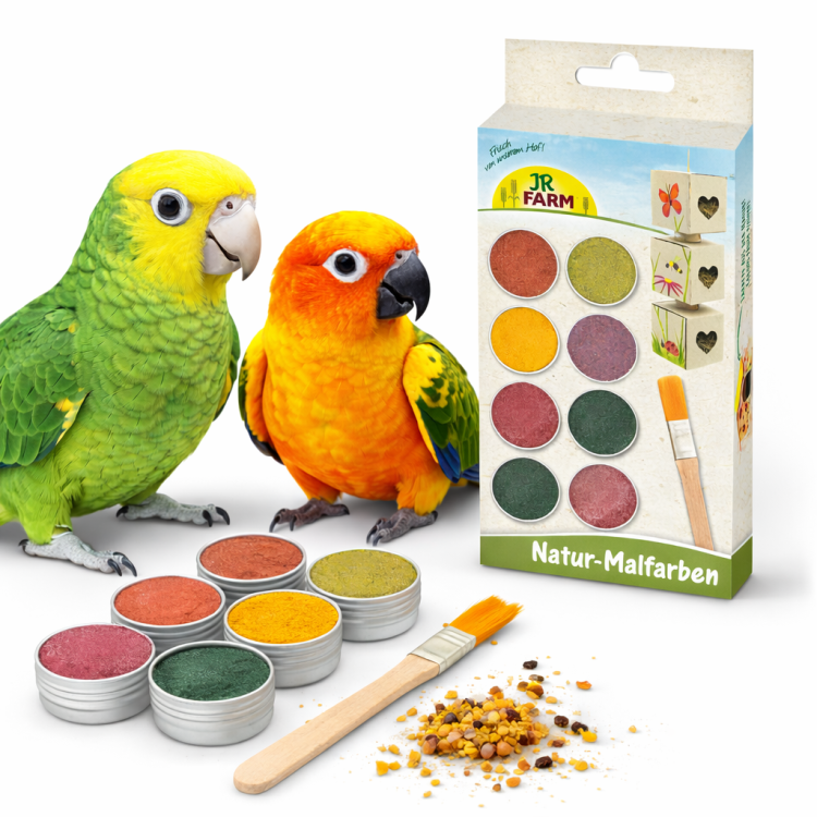 JR FARM Naturalne Farby Roślinne do Malowania Zabawek dla Papug | 6 × 8 g  od ParrotPlanet.pl