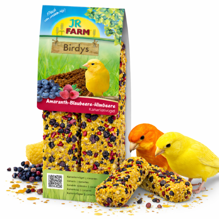 JR FARM Kolby Amarantus - Jagoda - Malina do chrupania dla kanarków130g  od ParrotPlanet.pl