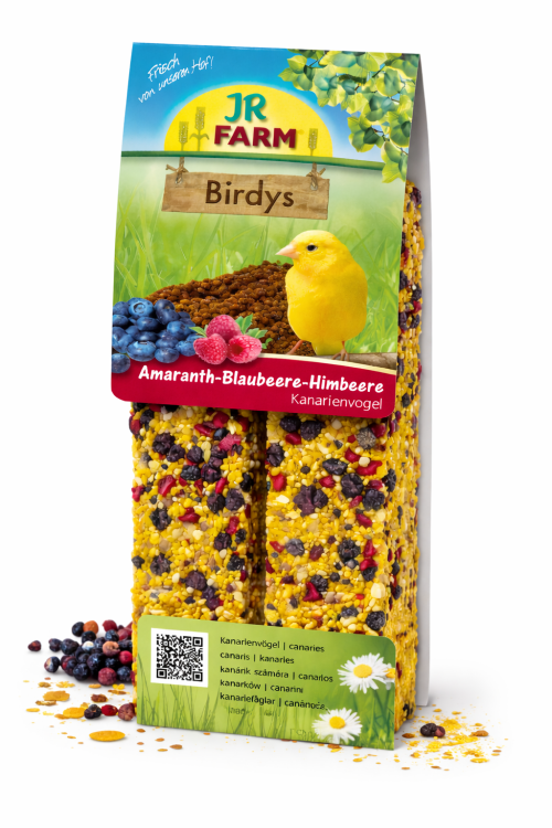 JR FARM Kolby Amarantus - Jagoda - Malina do chrupania dla kanarków130g  od ParrotPlanet.pl