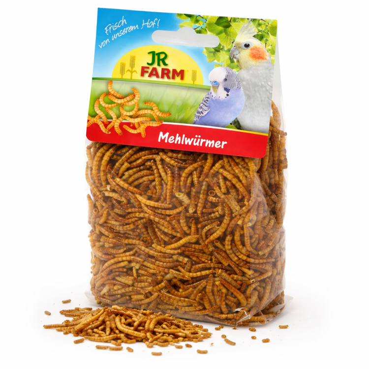 JR FARM Mączniki- naturalne białko dla wszystkich gadów 25g od ParrotPlanet.pl