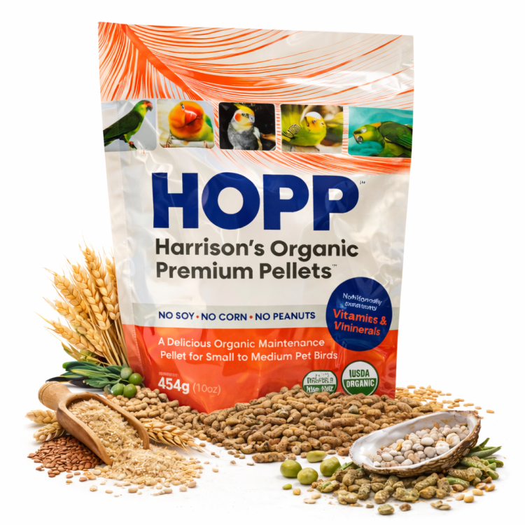 Harrison’s Organic Premium Pellets Adult Lifetime | Ekologiczne granulaty dla wszystkich papug 453g od ParrotPlanet.pl