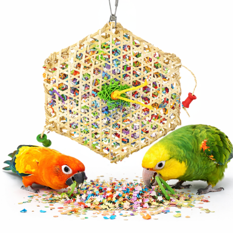 Papierek w Torebce - kolorowa, naturalna zabawka dla wszystkich papug od ParrotPlanet.pl