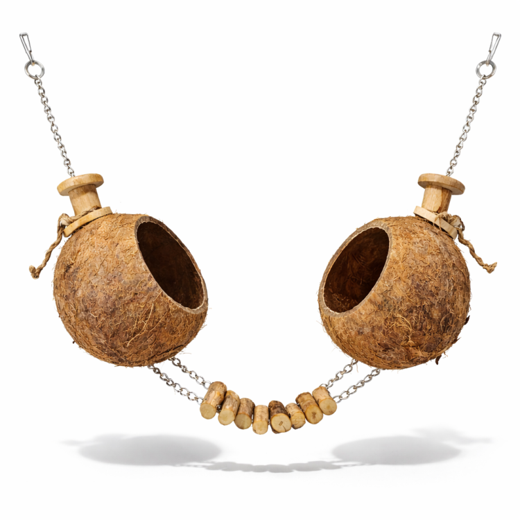 Kokosowy most dla małych i średnich papug od ParrotPlanet.pl