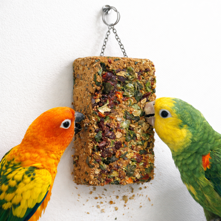 JR FARM kostka mineralna z nasionami i warzywami dla wszystkich papug 75g od ParrotPlanet.pl