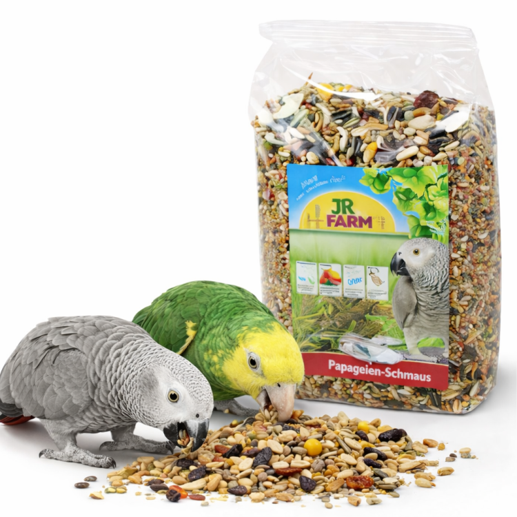 Jr Farm pokarm dla amazonek, żako i innych dużych papug wzbogacony o muszle ostryg 1kg  od ParrotPlanet.pl