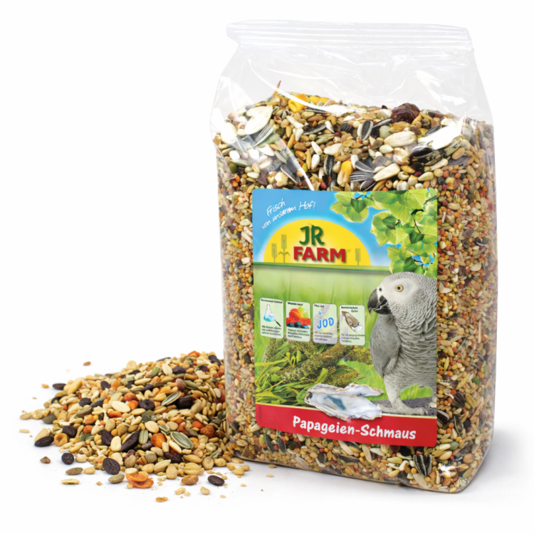 Jr Farm pokarm dla amazonek, żako i innych dużych papug wzbogacony o muszle ostryg 1kg  od ParrotPlanet.pl