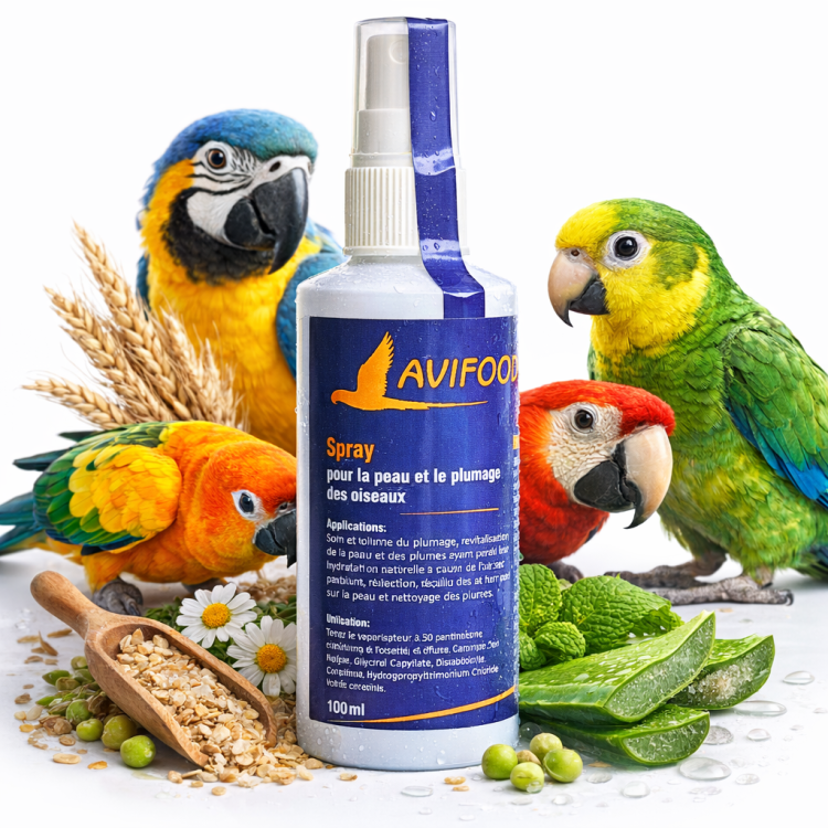 Avifood Shower 250 ml - NATURALNY Preparat Myjący i Kondycjonujący Pióra dla wszystkich papug od ParrotPlanet.pl