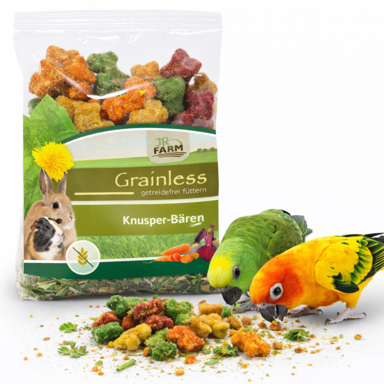 JR FARM Chrupiące Misie - przekąska dla wszystkich papug 30g od ParrotPlanet.pl